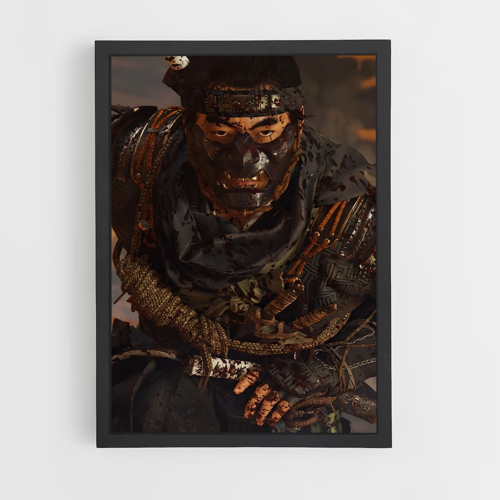 Poster Samouraï des Sables – affiche Ghost of tsushima (vue 2)
